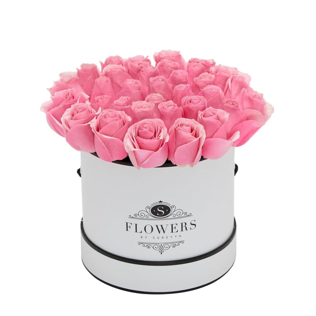 Elegance - Pink Roses - Small / White / Yes Please (FREE) - Elegance Pink Roses