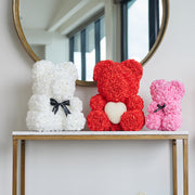 Red Rose Bear with Pearl Heart (Sold Out)