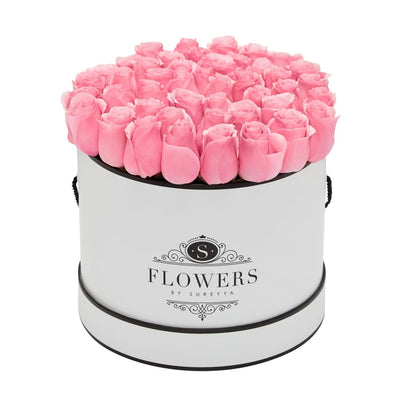 Elegance - Pink Roses - Large / White / Yes Please (FREE) - Elegance Pink Roses